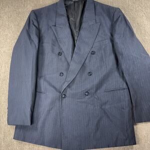 Capelli Men’s Sport Jacket Dark Gray 46R Pinstripe Vintage